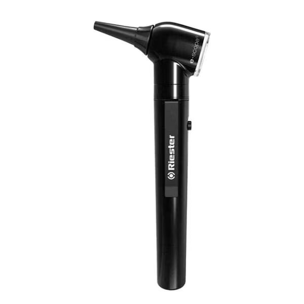 3.7V LED E-Scope F.O. Otoscope, Black, Riester, Mfr#: 2111-203